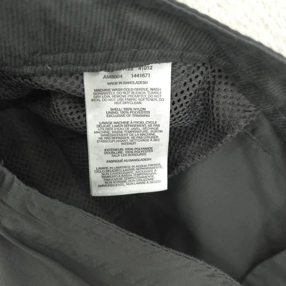 Columbia Omni Shade Pants Mens 40x28 Gray Convertible Cargo Hiking Zip Off - Picture 8 of 13